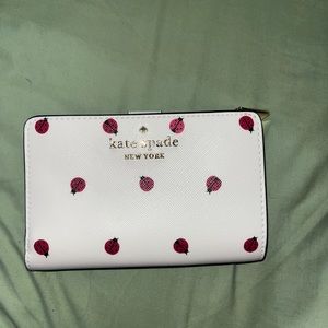 White ladybug Kate spade wallet
